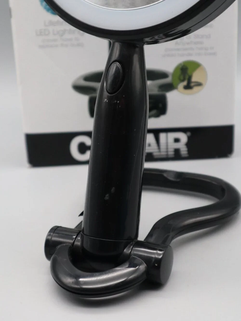 Conair Reflections LED Lighted Vanity Make-Up Mirror 3x/1x Magnification Black